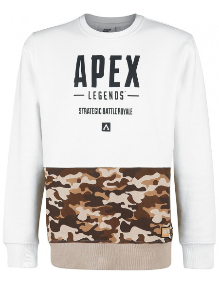 Apex Legends Camo Sweat-shirt blanc/marron