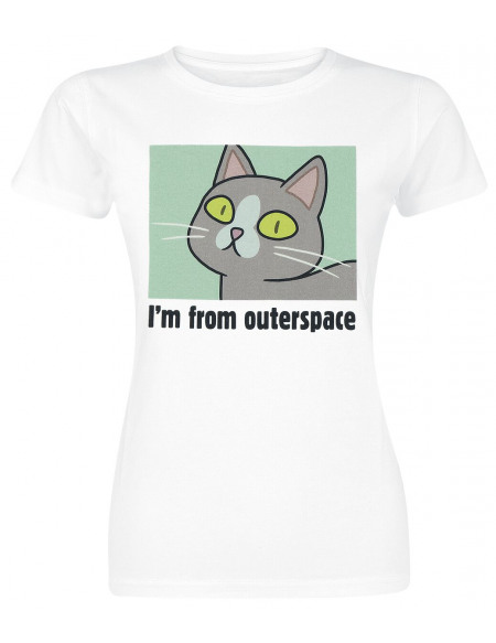 Rick & Morty I´m From Outerspace T-shirt Femme blanc