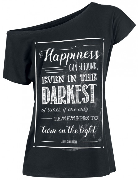 Harry Potter Albus Dumbledore - Happiness Can Be Found T-shirt Femme noir