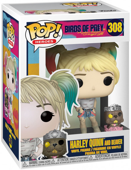 Birds Of Prey Harley Quinn and Beaver - Funko Pop! n°308 Figurine de collection Standard