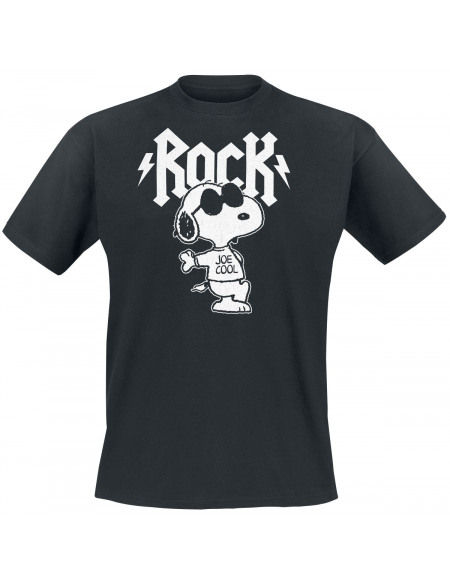 Snoopy Rock T-shirt noir