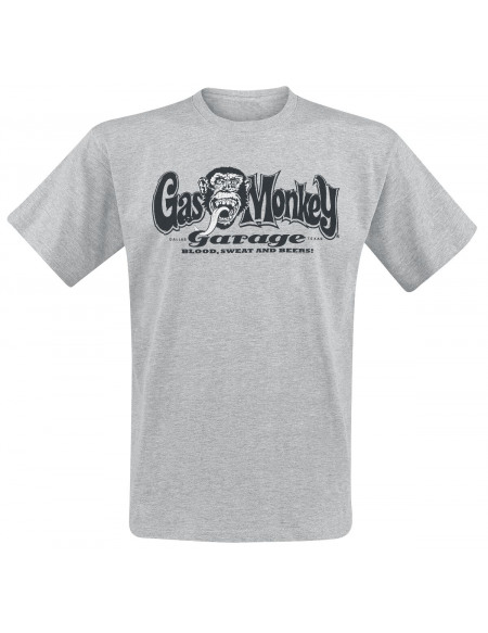 Gas Monkey Garage Hands T-shirt gris