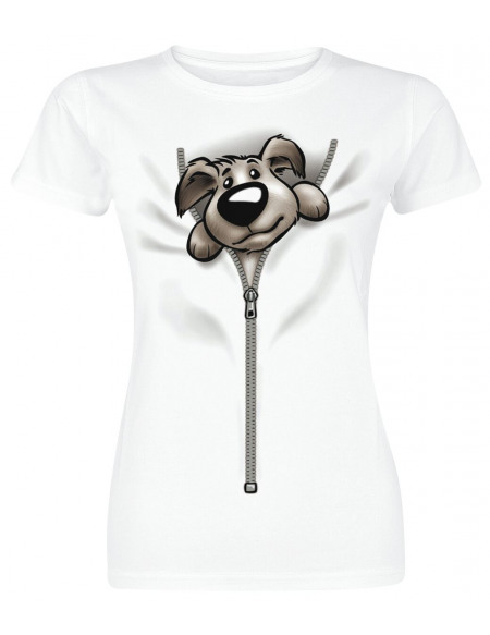 Puppy T-shirt Femme blanc