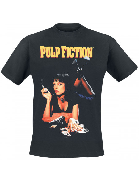 Pulp Fiction Quentin Tarantino - Pulp Fiction- Poster T-shirt noir