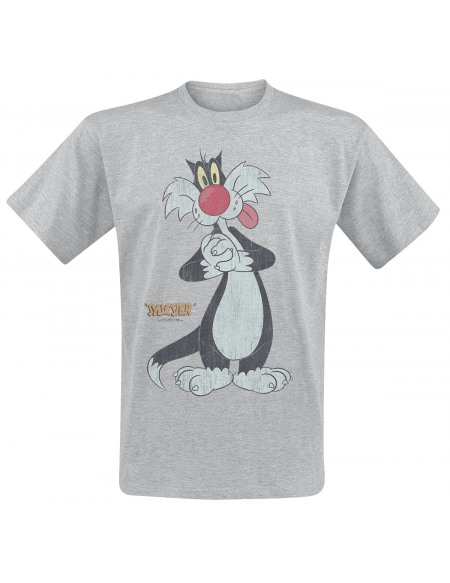 Looney Tunes Sylvestre T-shirt gris