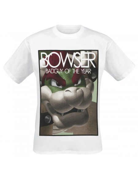 Super Mario Bowser T-shirt blanc