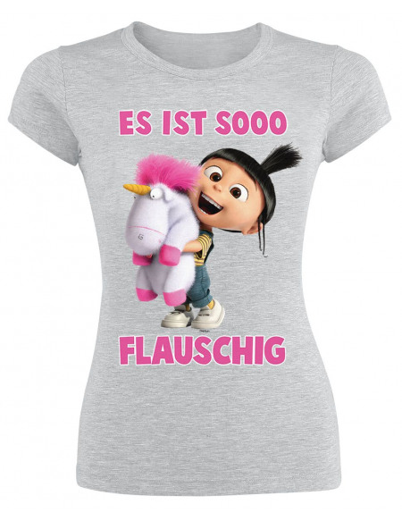 Les Minions Fluffy - So Flauschig T-shirt Femme gris chiné