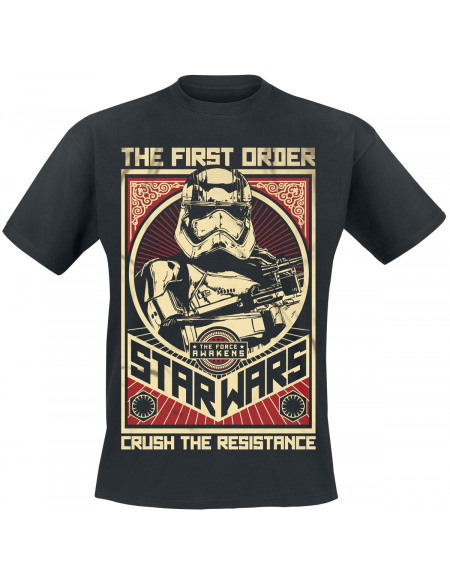 Star Wars Épisode 7 - Le Réveil De La Force - Stormtrooper Crush The Resistance T-shirt noir