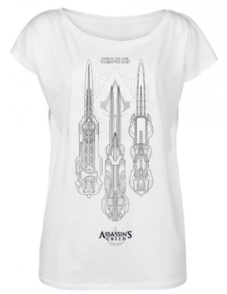 Assassin's Creed Work In The Dark T-shirt Femme blanc