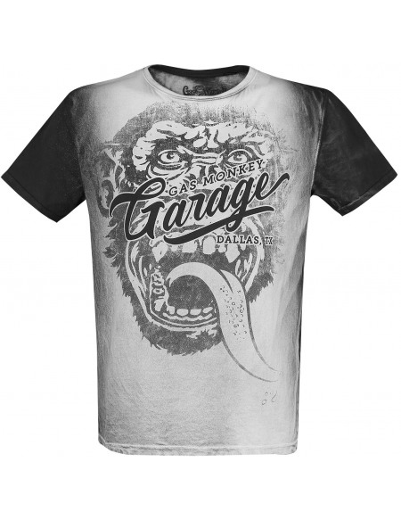 Gas Monkey Garage Big Face T-shirt gris/noir