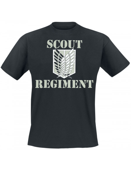 L'Attaque Des Titans Scout Regiment T-shirt noir