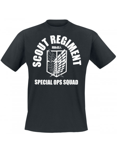 L'Attaque Des Titans Special Ops Squad T-shirt noir