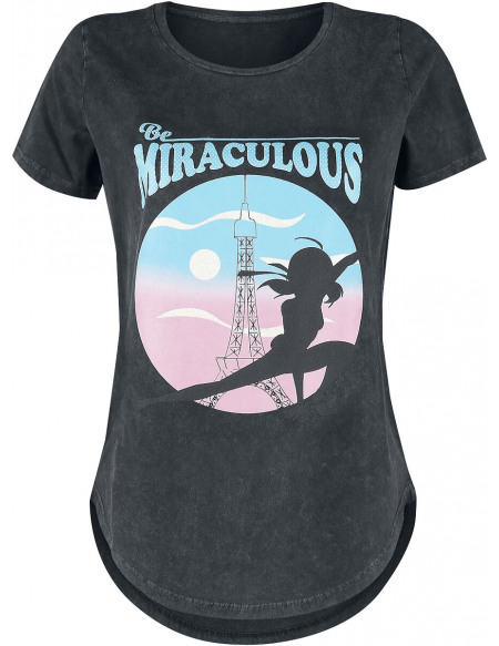 Miraculous, les aventures de Ladybug et Chat Noir Sunset T-shirt Femme noir