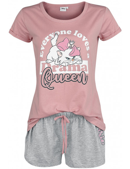 Les Aristochats Marie - Drama Queen Pyjama rose/blanc