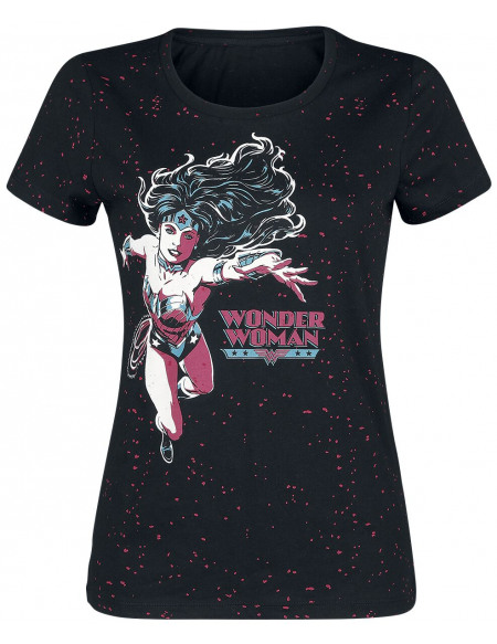 Wonder Woman Pose T-shirt Femme noir