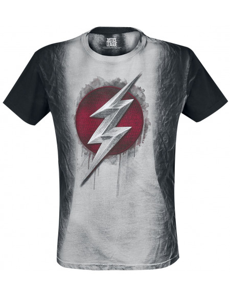 Flash Logo Rouge T-shirt gris