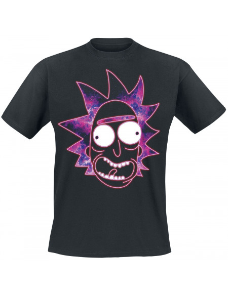 Rick & Morty Rick Néon T-shirt noir
