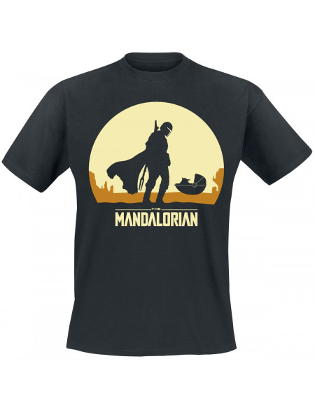 Star Wars The Mandalorian - Ombres T-shirt noir