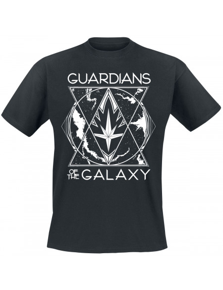 Les Gardiens De La Galaxie Logo Classique T-shirt noir