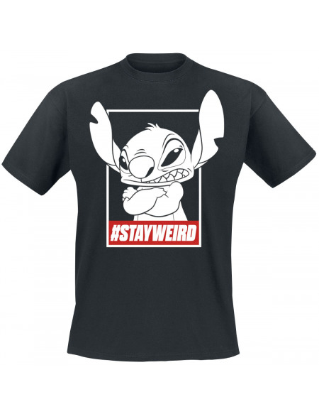 Lilo & Stitch #stayweird T-shirt noir