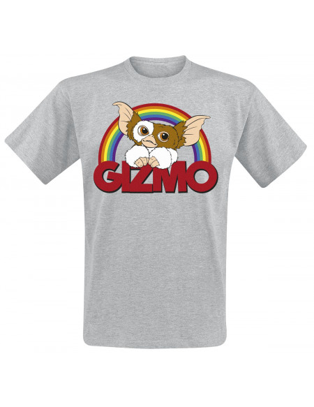 Gremlins Gizmo Arc-En-Ciel T-shirt gris chiné