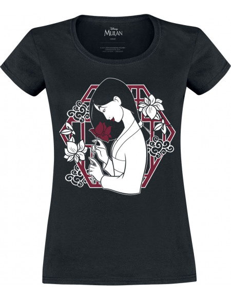 Mulan Fenêtre T-shirt Femme noir