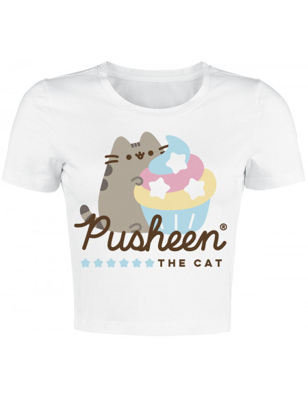 Pusheen The Cat T-shirt Femme blanc