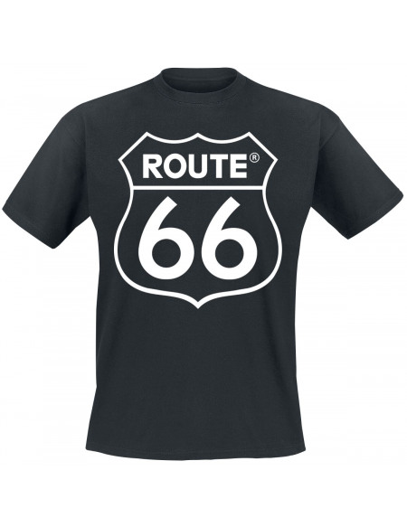 Route 66 Logo Classique T-shirt noir