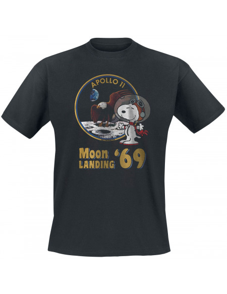 Snoopy Moon Landing ´69 T-shirt noir