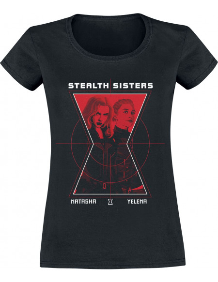 Black Widow Stealth Sisters T-shirt Femme noir