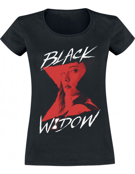 Black Widow Natasha Romanoff T-shirt Femme noir