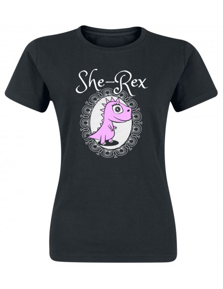 She-Rex T-shirt Femme noir