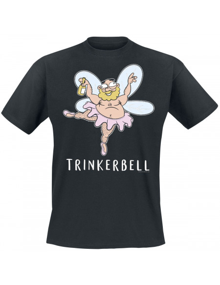 Trinkerbell T-shirt noir