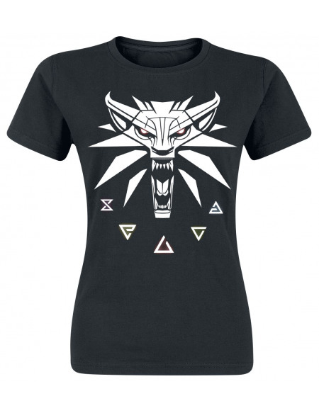 The Witcher Symboles Du Witcher T-shirt Femme noir