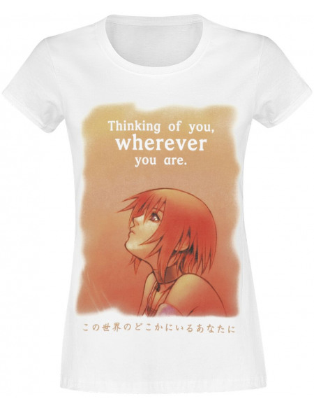 Kingdom Hearts Kairi T-shirt Femme blanc