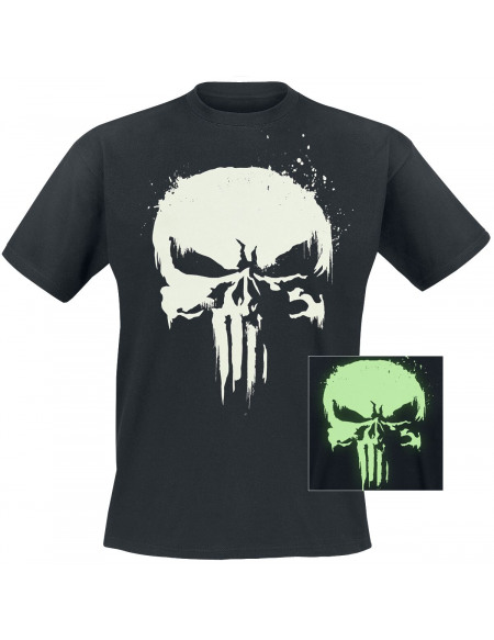 The Punisher Sprayed Logo T-shirt noir