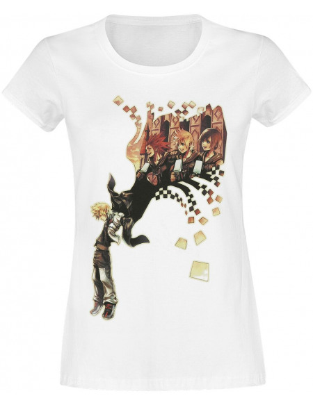 Kingdom Hearts Roxas T-shirt Femme blanc
