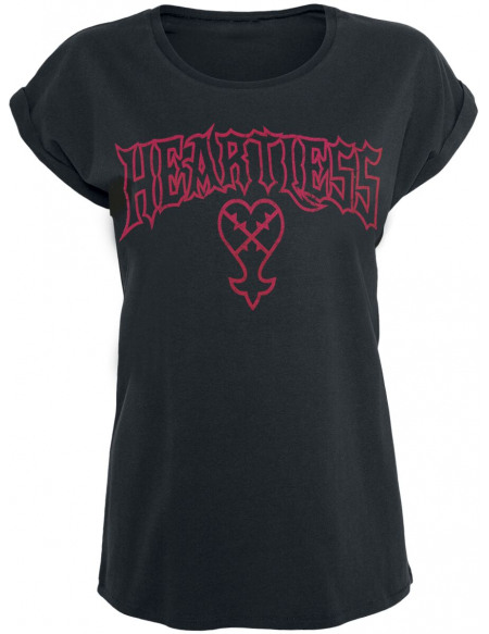 Kingdom Hearts Sans-Cœur T-shirt Femme noir