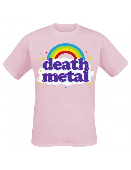 Goodie Two Sleeves Death Metal Rainbow T-shirt rose