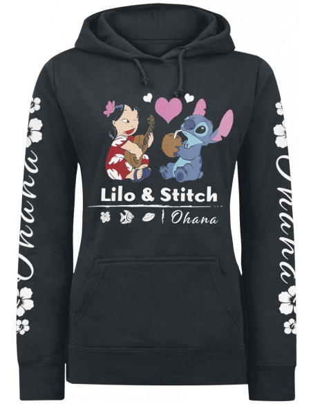 Lilo & Stitch Ohana Stitch & Souillon Sweat-shirt Femme blanc sur notre  comparateur de prix