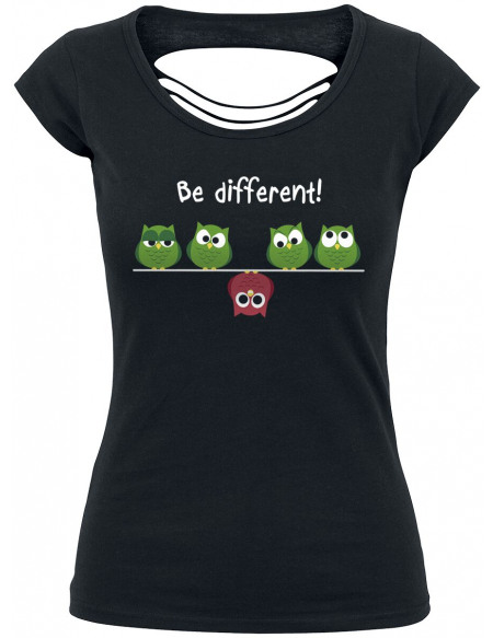 Be Different! T-shirt Femme noir