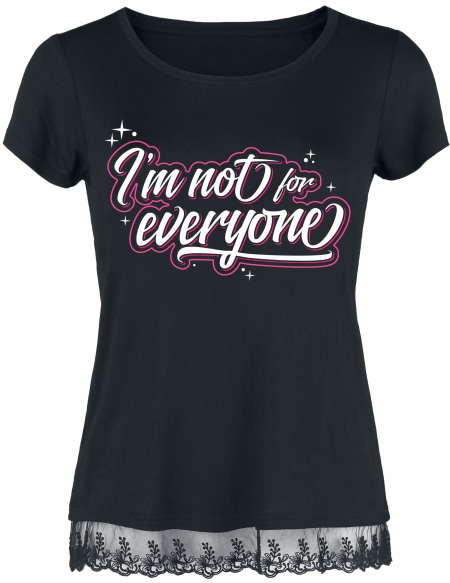 I'm Not For Everyone T-shirt Femme noir