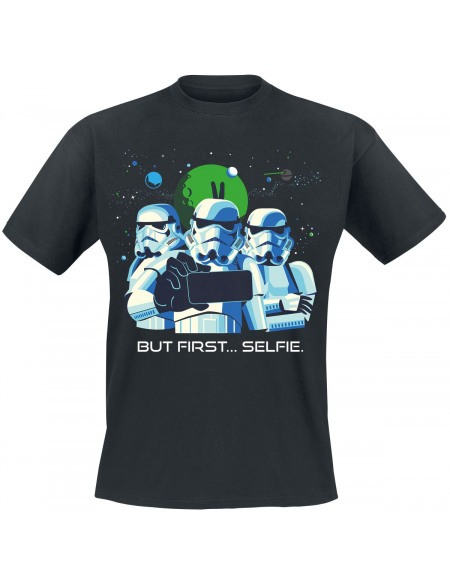 Original Stormtrooper But First...Selfie! T-shirt noir