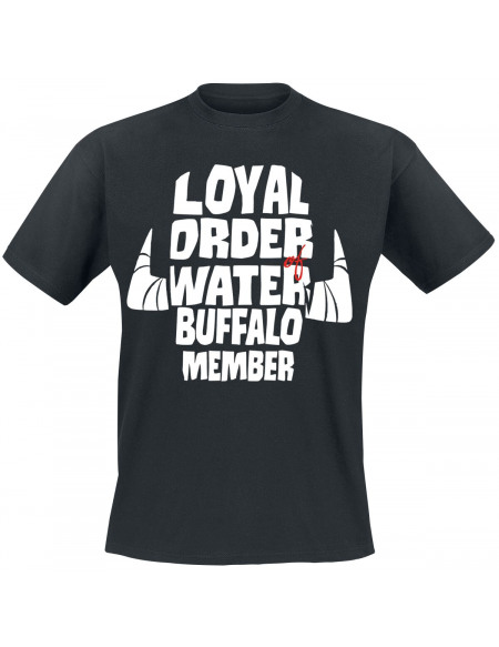 Les Pierrafeu Loyal Order Of The Waterbuffalo T-shirt noir