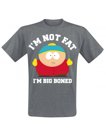 South Park I´m Not Fat, I´m Big Boned! T-shirt gris chiné
