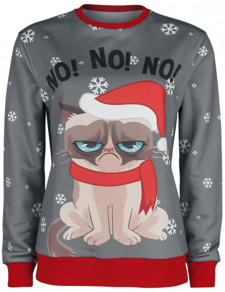 Grumpy Cat Grumpy Christmas Sweat-shirt multicolore
