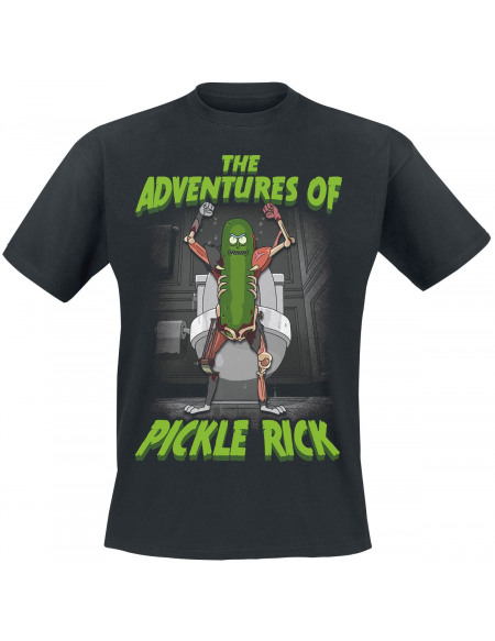 Rick & Morty The Adventures Of Pickle Rick T-shirt noir