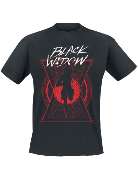Black Widow Ombre T-shirt noir