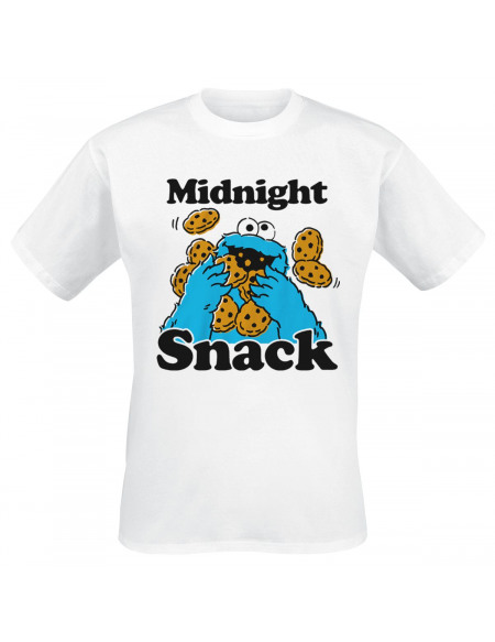 Sesame Street Midnight Snack T-shirt blanc