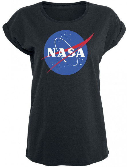 NASA Logo Rond NASA T-shirt Femme noir